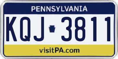 PA license plate KQJ3811