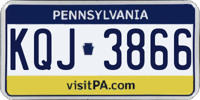 PA license plate KQJ3866