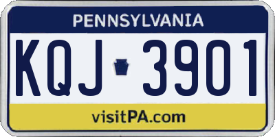 PA license plate KQJ3901