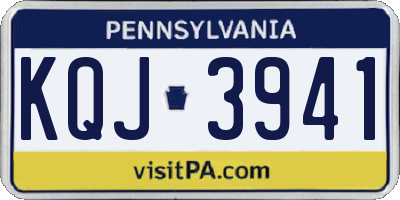 PA license plate KQJ3941