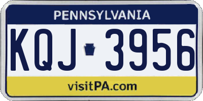 PA license plate KQJ3956