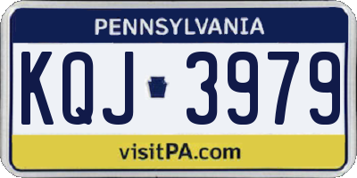 PA license plate KQJ3979