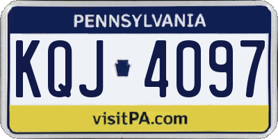 PA license plate KQJ4097