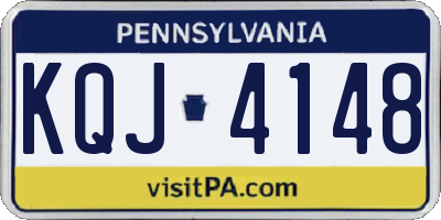 PA license plate KQJ4148