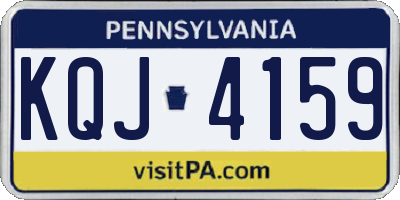 PA license plate KQJ4159