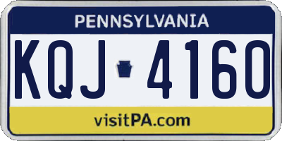 PA license plate KQJ4160