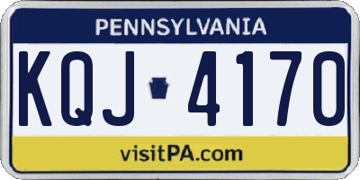 PA license plate KQJ4170