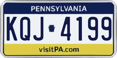 PA license plate KQJ4199