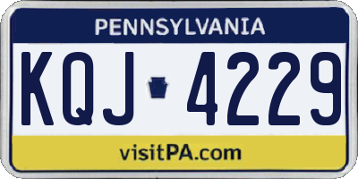 PA license plate KQJ4229