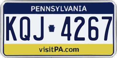 PA license plate KQJ4267