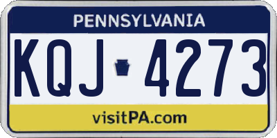 PA license plate KQJ4273