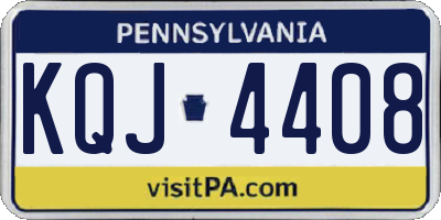 PA license plate KQJ4408