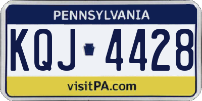 PA license plate KQJ4428