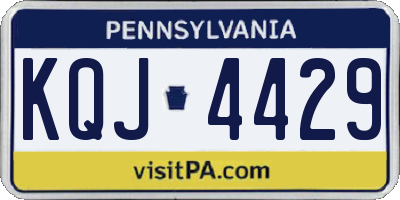 PA license plate KQJ4429