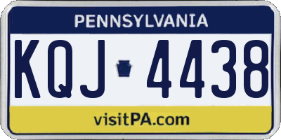 PA license plate KQJ4438