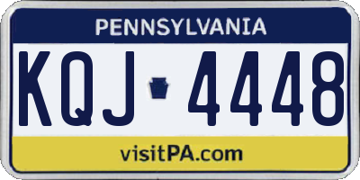 PA license plate KQJ4448
