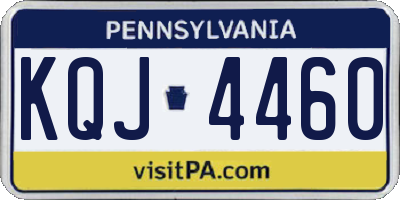 PA license plate KQJ4460