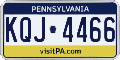 PA license plate KQJ4466