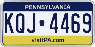 PA license plate KQJ4469