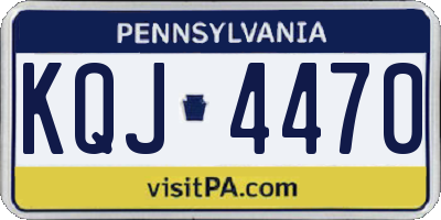 PA license plate KQJ4470