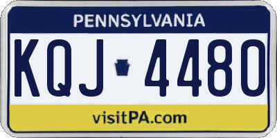 PA license plate KQJ4480
