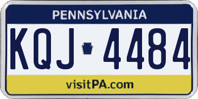 PA license plate KQJ4484