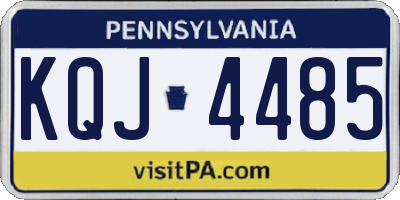PA license plate KQJ4485