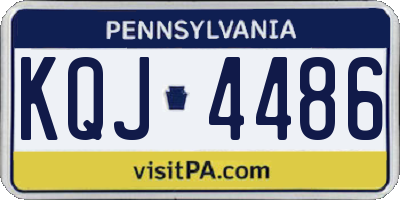 PA license plate KQJ4486