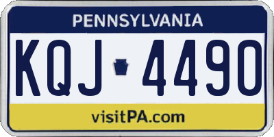 PA license plate KQJ4490