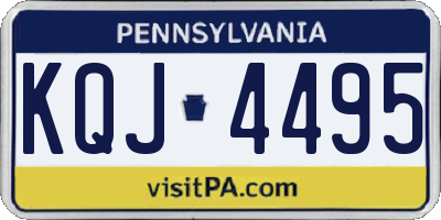PA license plate KQJ4495