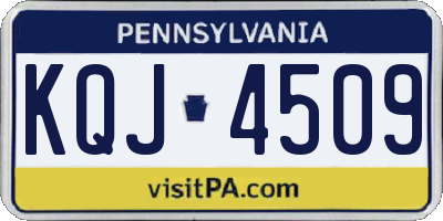 PA license plate KQJ4509