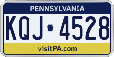PA license plate KQJ4528