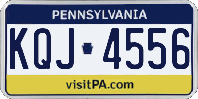 PA license plate KQJ4556
