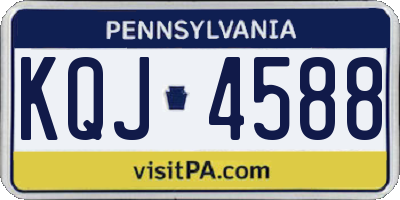 PA license plate KQJ4588