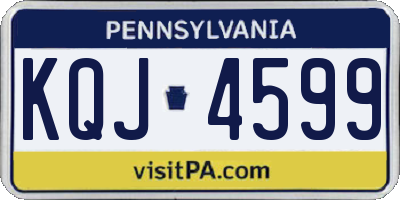 PA license plate KQJ4599