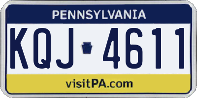 PA license plate KQJ4611