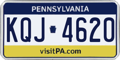 PA license plate KQJ4620