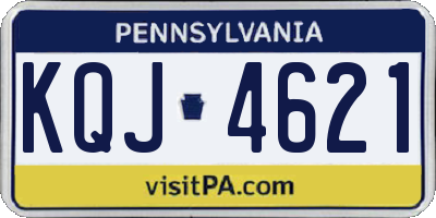 PA license plate KQJ4621