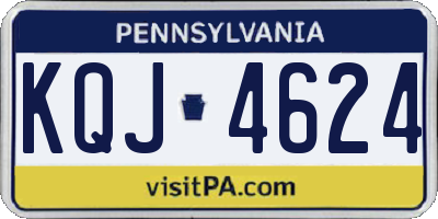 PA license plate KQJ4624
