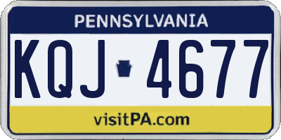 PA license plate KQJ4677
