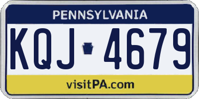 PA license plate KQJ4679