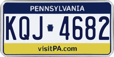 PA license plate KQJ4682