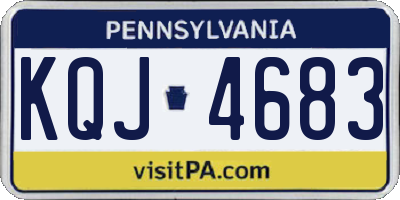 PA license plate KQJ4683
