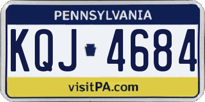 PA license plate KQJ4684