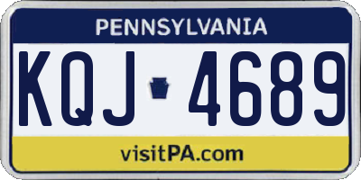 PA license plate KQJ4689