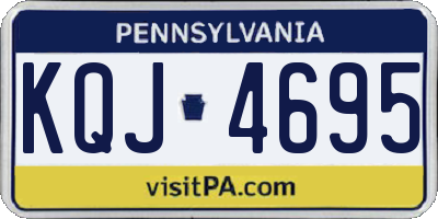 PA license plate KQJ4695