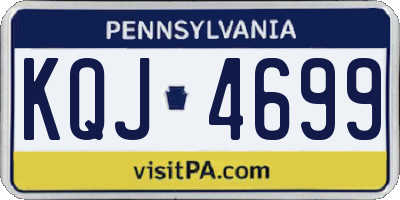 PA license plate KQJ4699