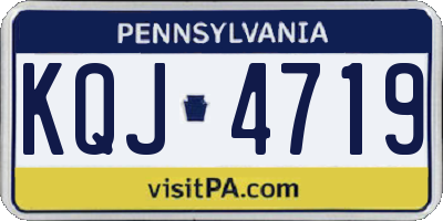 PA license plate KQJ4719