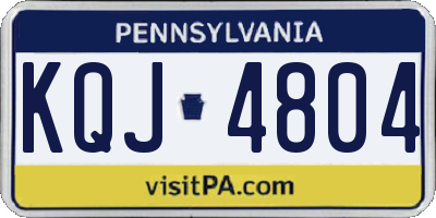 PA license plate KQJ4804