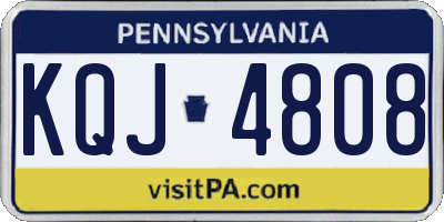 PA license plate KQJ4808